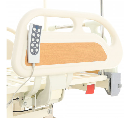 Кровать реанимационная электрическая (5 функций) (МЕ-4019Н-00) с выдвижным ложементом и растоматом CPR+аккумулятор с растоматом