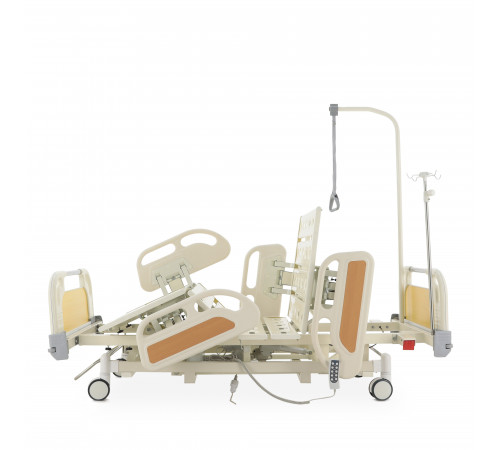 Кровать реанимационная электрическая (5 функций) (МЕ-4019Н-00) с выдвижным ложементом и растоматом CPR+аккумулятор с растоматом