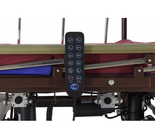 Кровать электрическая DB-11А (МЕ-5228Н-10) ЛДСП Венге с боковым переворачиванием, туалетным устройством и функцией «кардиокресло»