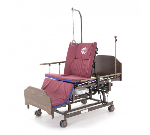 Кровать электрическая DB-11А (МЕ-5228Н-12) ЛДСП Венге с боковым переворачиванием, туалетным устройством и функцией «кардиокресло»