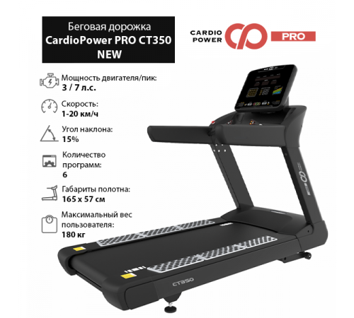 Беговая дорожка Cardiopower PRO CT350 NEW