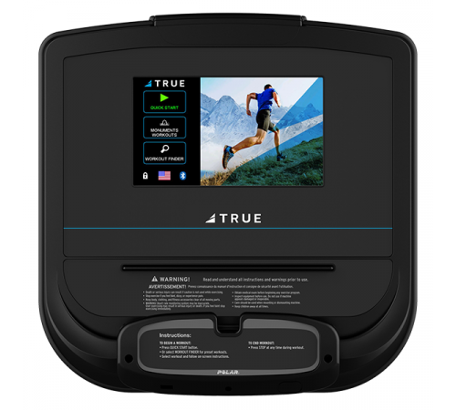 Беговая дорожка с увеличенным наклоном TRUE TI1000 ALPINE RUNNER c консолью Envision9