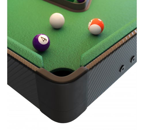 Игровой стол UNIX Line Мини Бильярд настольный (88х47 cм) Black