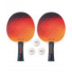 Набор для настольного тенниса Hobby Colour Burst, 2 ракетки, 3 мяча