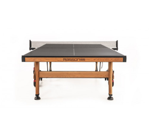 Теннисный стол складной для помещений "RASSON PREMIUM T03 Indoor" (274 х 152,5 х 76 см, натуральная вишня) с сеткой