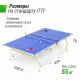 Теннисный стол UNIX Line Simple Indoor 12mm MDF (Blue)
