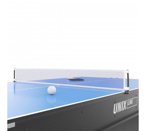 Игровой стол UNIX Line Трансформер 4 в 1 (204х112 cм) Black