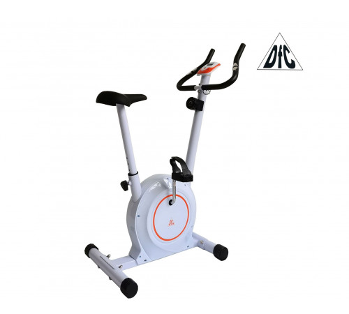 Велотренажер DFC B504BWO магнитный (белый корпус, оранжевая полоса)