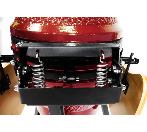 Керамический гриль-барбекю 16 дюймов (красный) (39,8 см)