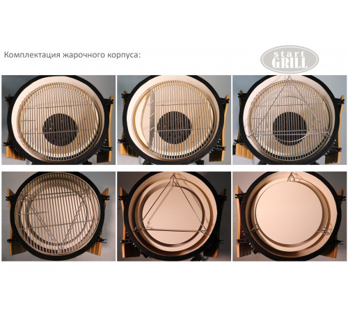 Керамический гриль-барбекю 24 дюйма (зеленый) (61 см)