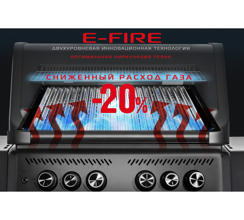 Газовый гриль 4+2 горелки