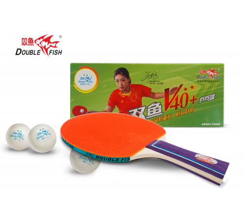 Мячи для н/т Double Fish 2* Volant (10 шт/упак.) р-р.40+