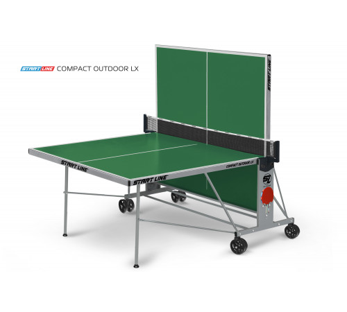 Стол теннисный Compact-2 LX Всепогодный Зелёный NEW